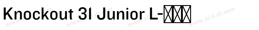 Knockout 31 Junior L字体转换 Knockout 31 Junior L字体转换